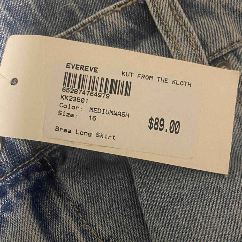 Kut from the Kloth Light Blue Denim Skirt - Picture 5 of 5